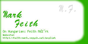 mark feith business card